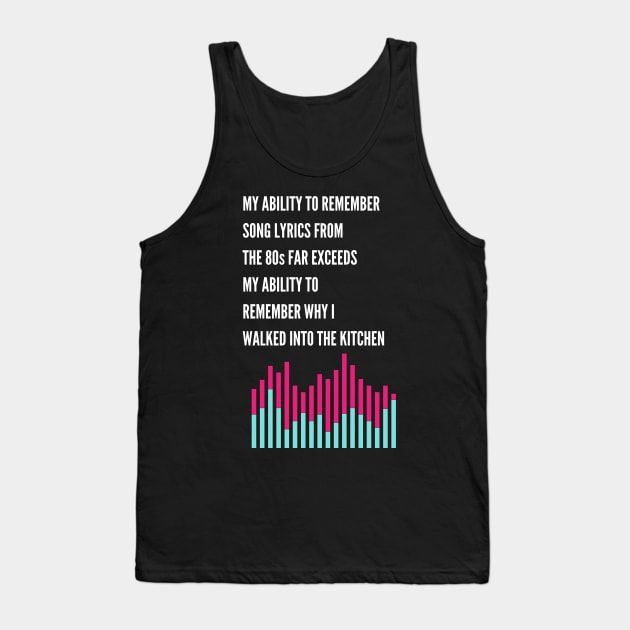 Themed Gag Gift for Someone Who Loves 80s Tank Top by MadArting1557